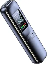Nuytghr Digital Breath Tester, Professional Instrument,9.8x2.63x1.55cm, Alcohol Breathalyzer Tester, High-Definition LCD, Warning Light Display, Portable Device, USB