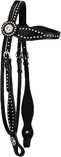 SIE Leather Unisex Western Horse Headstall Spotted Design