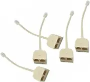 2-Way Phone Line Splitter Rj11 Socket Adapter Telephone Adaptor Plug for Landline Converter