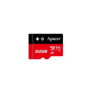Apacer宇瞻 512GB MicroSDXC UHS-I U3 V30 A1 Class10遊戲專用卡