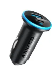 Anker USB C Car Charger Adapter, 52.5W Cigarette Lighter Charger, 323 Black