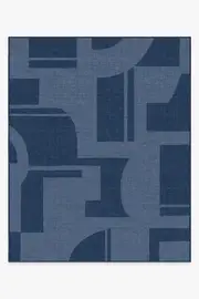245' x 305' | Machine Washable Runner Rug | Kid & Pet Friendly | Indoor Rug | Bodin Ink Blue Outdoor Rug | Ruggable