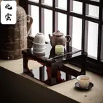 亞克力置物架蓋碗茶壺茶具展示櫃功夫茶具配件復古茶架櫃子【A215】