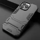Heavy Duty Shockproof Hybrid Hard+Soft Armor Case Stand Cover For iPhone 13 Pro