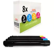 8x Cartridge for Xerox WC-7535 WC-7845 WC-7830 WC-7855 WC-7970 WC-7835 WC-7545