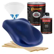 HOT ROD FLATZ Sapphire Blue Metallic Quart Kit URETHANE Flat Auto Car Paint Kit