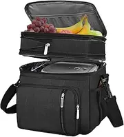 Picnic Bag - Picnic Baskets | Insulated Grocery Shopping Bags | Cooler Bag and Food Warmer | Leak-Proof Cooler Backpack | Multi-Layer Compartments BBQ Lunch Container for Men and Women