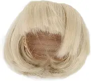 Respicefinem Doll Wig Hair with Bangs Soft Flexible Short Straight Hair for 1/6 6 1 to 6 7 Inch Doll Matcha Green Adds Charm to Your Doll (Matcha Green)