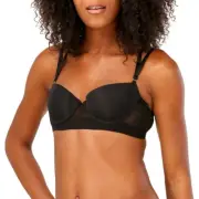 NEW BRA 14B Strappy Black Balconette Womens Emerson