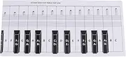 ULDIGI 88 Key Piano Keyboard Practice Paper Standard 1:1 Portable Piano Teaching Aid for Beginners