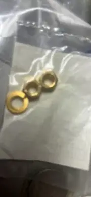 Hex Nuts (2) Lock Washer, from Phoenix Gold Sold As Each, Bag PN label faded