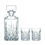 Nachtmann Noblesse 3 Piece Crystal Whisky Decanter & Tumbler Set - Robins Kitchen
