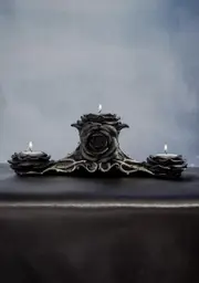 [Alchemy England] Black Rose Triple Tealight Holder