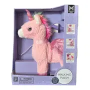 Member's Mark Remote Controlled Interactive Walking Dancing Plush Unicorn, Pink