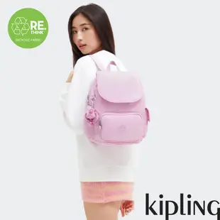 Kipling『猴子包』拉鍊掀蓋後背包-CITY PACK S(多款任選)