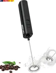Milk Frother Handheld - Create Café-Quality Froth in Seconds - Ultimate Barista-