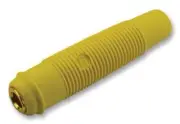 SOCKET, 4MM, YELLOW, KUN 30, Banana Test Connectors, Qty.5 931804703