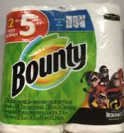 Bounty select-a-size paper towels THE INCREDIBLES 2 disney Party Napkin 2 Rolls