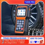 Relearn/OBD Clone T10 Sensors TPMS Scan Tool Read/Clear DTCs Read Sensor Data