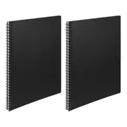 2x Derwent Academy Art/Craft PP Cover Visual Art Diary A3 Portrait 120pg Black