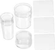 MOTHNUR 3sets Reusable Nail Stamper Scrapers of Nail Art Tools for Home and Salon Use for Patterns