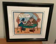 Two Pair Hare Bugs Bunny Signed By Chuck Jones Ltd Ed Animation Cel Warner Bros