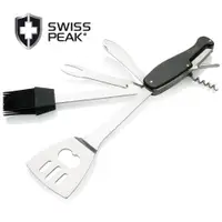 在飛比找ETMall東森購物網優惠-Swiss Peak barbecue 7合1戶外烤肉工具組