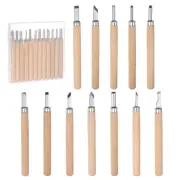 12pcs Wood Chisels Hand Carving Tools Carving Knife Set with Plastic Box