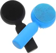 ARTSEWPLY 2pcs Double Sided Silicone Facial Cleansing Brush Manual Exfoliating Tool for Deep Skin Cleansing Gentle Scrubber for All Skin Types