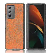 Samsung Galaxy Z Fold Phone Case Crocodile Pattern Leather Case