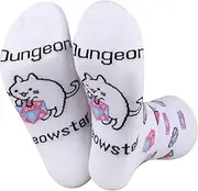 [JXGZSO] Funny RPG Gamer Gift Dungeon Meowster Socks Dungeon And Cat Lover Gift Dungeon Dice Socks