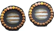 [zhuBAOHE] Universe Galaxy Eight Planets Stretch Bracelet,Natural Gems Stones Round Beads Bracelet,Guardian Star Earth Space Chakra Bracelet