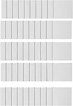 Birfcek 50 Pcs Magnetic Painting Canvas Panel 3x3 Inches Magnetic Canvas Boards Magnetic Canvases for Painting Tile Art