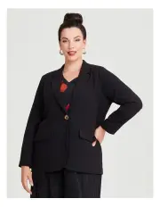 [Taking Shape] Dress Code Blazer Jacket in Black