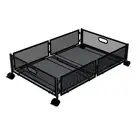 Under the Bed Quilt Storage Bins Capacity Rolling Iron Drawer for Clothes,9011