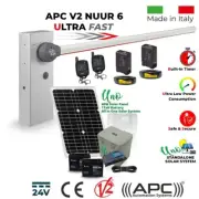 Solar Powered Universal Boom Gate Car Parking Access Control Kit With 6M Barrier
