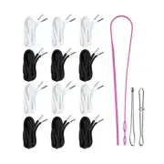 12 Pcs Drawstring Cord, 60 Inch Hoodie String Replacement, Draw String with T...