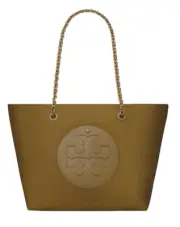 New TORY BURCH Ella Chain Nylon Tote Shopper Bag in Camel