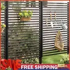 3 Ft W X 4 Ft H Metal Privacy Screen Fence PE-Coated Steel Pipe for Garden Patio