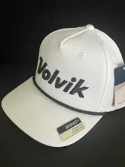 ahead Classic Volvik Golf Snapback Hat / Cap - Adjustatble Adult Golf Hat -White