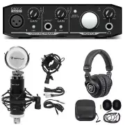 Mackie Onyx Artist 1.2 2x2 USB Recording Interface+Studio Microphone+Headphones