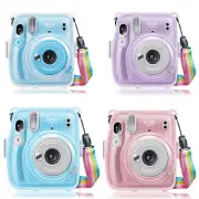 For Fujifilm Instax Mini 11 Instant Film Camera Crystal Case Clear Hard Cover