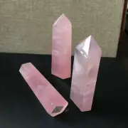 40-50mm Natural Rock Pink Rose Quartz Crystal Point Healing Mineral Rock Stone