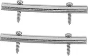 Yardwe 2pcs Electric Guitar Bridge Tailpiece with Screws Durable Easy Installation Compatible with Various Electric Guitar Brands for Tremolo System Versatile for Live Performance