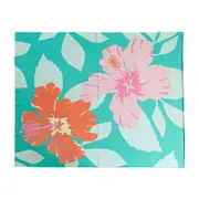 Annabel Trends Cotton Knit Throw Blanket Home/Sofa Decor 125x150cm Hibiscus