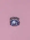 FLOWER Silver Pandora Inspired Bracelet Charm BLUE FLOWER - LittleCharmBox