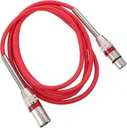 EXQUIMEUBLE Audio Line Gaming Mic Mic Microphone Accessory Microphone Cable XLR to XLR Wire Red PVC