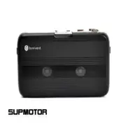 Black TON007B Portable Bluetooth Cassette Player Walkman FM Radio Receiver