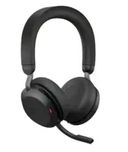 Jabra Evolve2 75 USB-A Link380a MS Stereo Black, 8-Mic Technology, 36 Hours Batt