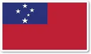Samoa Flag sticker 240mm x 120mm quality water & fade proof vinyl